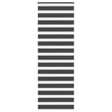 VidaXL store enrouleur zèbre 90x230 cm largeur de tissu 85,9 cm noir