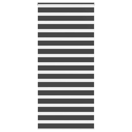 VidaXL store enrouleur zèbre 100x230 cm largeur de tissu 95,9 cm noir