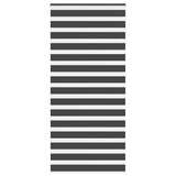 VidaXL store enrouleur zèbre 105x230 cm largeur de tissu 100,9 cm noir