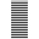 VidaXL store enrouleur zèbre 115x230 cm largeur de tissu 110,9 cm noir