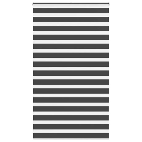VidaXL store enrouleur zèbre 120x230 cm largeur de tissu 115,9 cm noir
