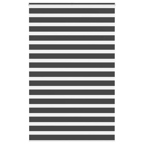 VidaXL store enrouleur zèbre 140x230 cm largeur de tissu 135,9 cm noir