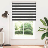 VidaXL store enrouleur zèbre 140x230 cm largeur de tissu 135,9 cm noir