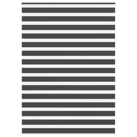 Vidaxx store enrouleur zèbre 155x230 cm largeur de tissu 150,9 cm noir