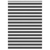VidaXL store enrouleur zèbre 160x230 cm largeur de tissu 155,9 cm noir