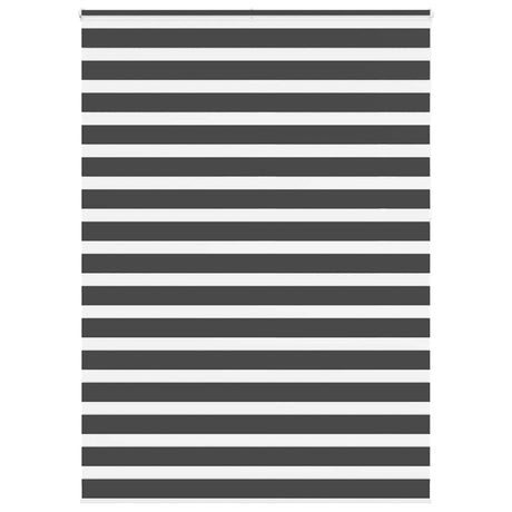 VidaXL store enrouleur zèbre 160x230 cm largeur de tissu 155,9 cm noir