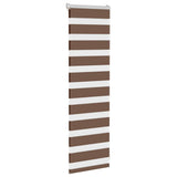 Vidaxx store enrouleur zèbre 40x100 cm largeur de tissu 35,9 cm polyester marron