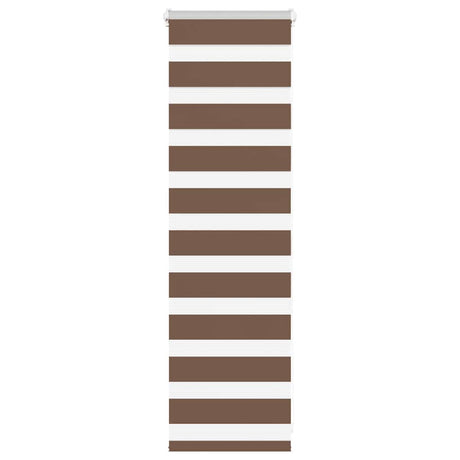 Vidaxx store enrouleur zèbre 40x100 cm largeur de tissu 35,9 cm polyester marron