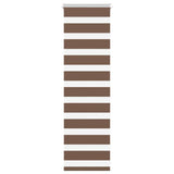 Vidaxl Zebra roller blind 45x100 cm dust width 40.9 cm polyester brown