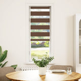 Vidaxl Zebra roller blind 45x100 cm dust width 40.9 cm polyester brown