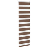 Vidaxl Zebra roller blind 45x100 cm dust width 40.9 cm polyester brown