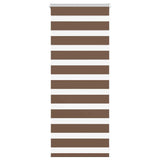 Vidaxx store enrouleur zèbre 60x100 cm largeur de tissu 55,9 cm polyester marron