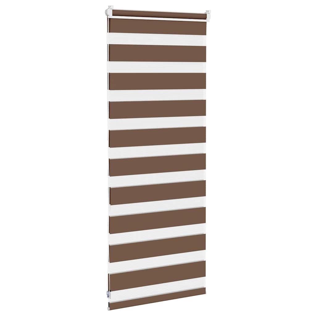 Vidaxx store enrouleur zèbre 60x100 cm largeur de tissu 55,9 cm polyester marron