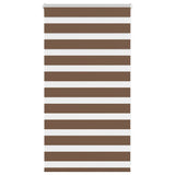 Vidaxx store enrouleur zèbre 75x100 cm largeur de tissu 70,9 cm polyester marron