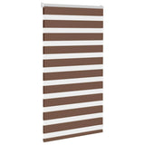 Vidaxx store enrouleur zèbre 75x100 cm largeur de tissu 70,9 cm polyester marron