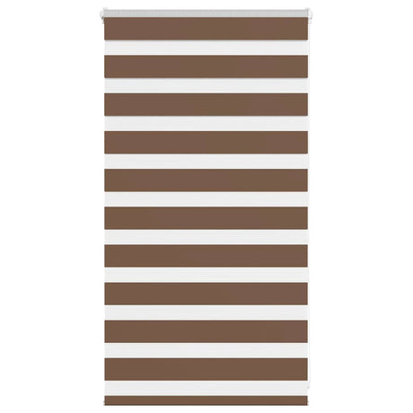 Vidaxx store enrouleur zèbre 90x100 cm largeur de tissu 85,9 cm polyester marron