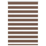 Vidaxx store enrouleur zèbre 95x100 cm largeur de tissu 90,9 cm polyester marron