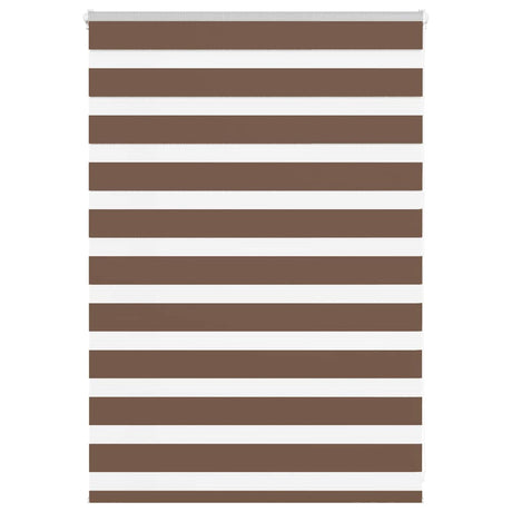 Vidaxx store enrouleur zèbre 95x100 cm largeur de tissu 90,9 cm polyester marron