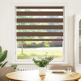 Vidaxx store enrouleur zèbre 95x100 cm largeur de tissu 90,9 cm polyester marron
