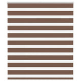 Vidaxl Zebra roller blind 125x100 cm Fabric width 120.9 cm polyester brown