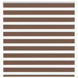 VidaXL store enrouleur zèbre 140x100 cm largeur du tissu 135,9 cm polyester marron