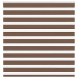 Vidaxl Zebra roller blind 150x100 cm dust width 145.9 cm polyester brown