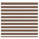VidaXL store enrouleur zèbre 155x100 cm largeur de tissu 150,9 cm polyester marron