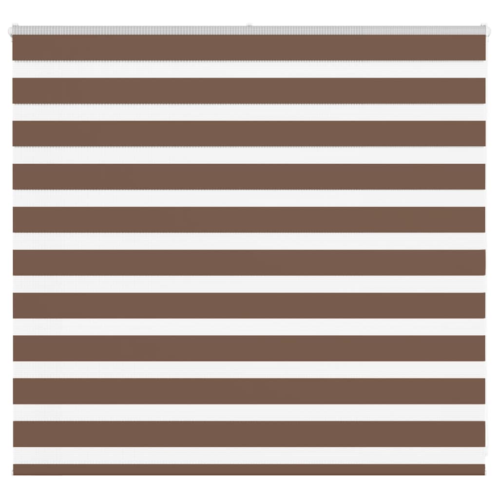 VidaXL store enrouleur zèbre 160x100 cm largeur du tissu 155,9 cm polyester marron