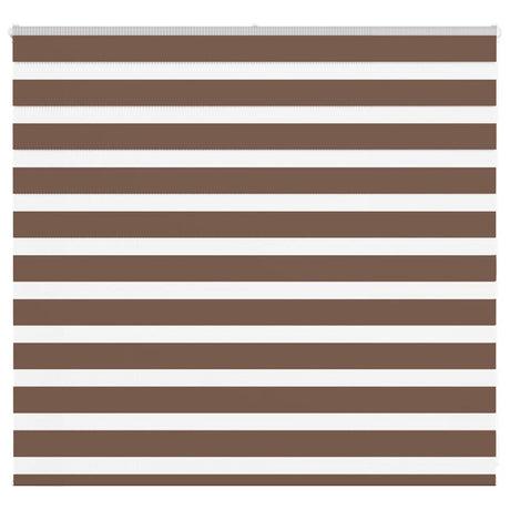 VidaXL store enrouleur zèbre 160x100 cm largeur du tissu 155,9 cm polyester marron