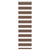 VidaXL store enrouleur zèbre 40x150 cm largeur de tissu 35,9 cm polyester marron