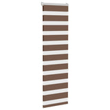 VidaXL store enrouleur zèbre 40x150 cm largeur de tissu 35,9 cm polyester marron