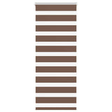 Vidaxx store enrouleur zèbre 55x150 cm largeur de tissu 50,9 cm polyester marron