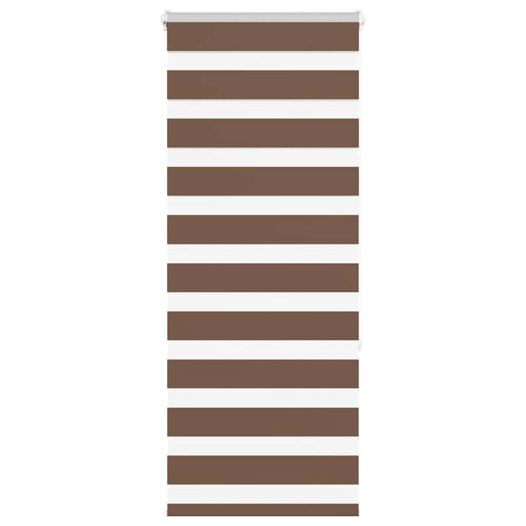 Vidaxx store enrouleur zèbre 65x150 cm largeur de tissu 60,9 cm polyester marron