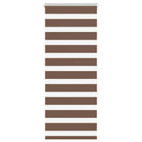 Vidaxx store enrouleur zèbre 65x150 cm largeur de tissu 60,9 cm polyester marron