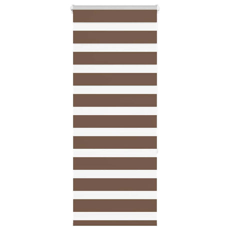 Vidaxx store enrouleur zèbre 65x150 cm largeur de tissu 60,9 cm polyester marron