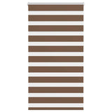 Vidaxx store enrouleur zèbre 70x150 cm largeur de tissu 65,9 cm polyester marron