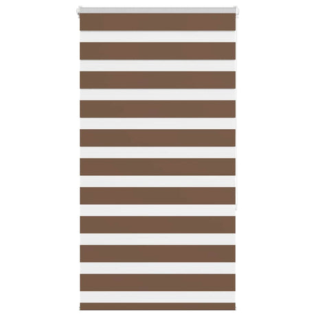 Vidaxx store enrouleur zèbre 70x150 cm largeur de tissu 65,9 cm polyester marron