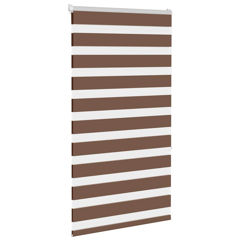 Vidaxx store enrouleur zèbre 70x150 cm largeur de tissu 65,9 cm polyester marron