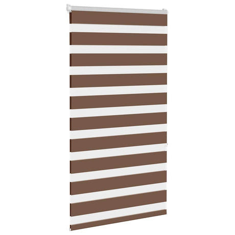 Vidaxx store enrouleur zèbre 70x150 cm largeur de tissu 65,9 cm polyester marron