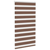 VidaXL store enrouleur zèbre 75x150 cm largeur de tissu 70,9 cm polyester marron