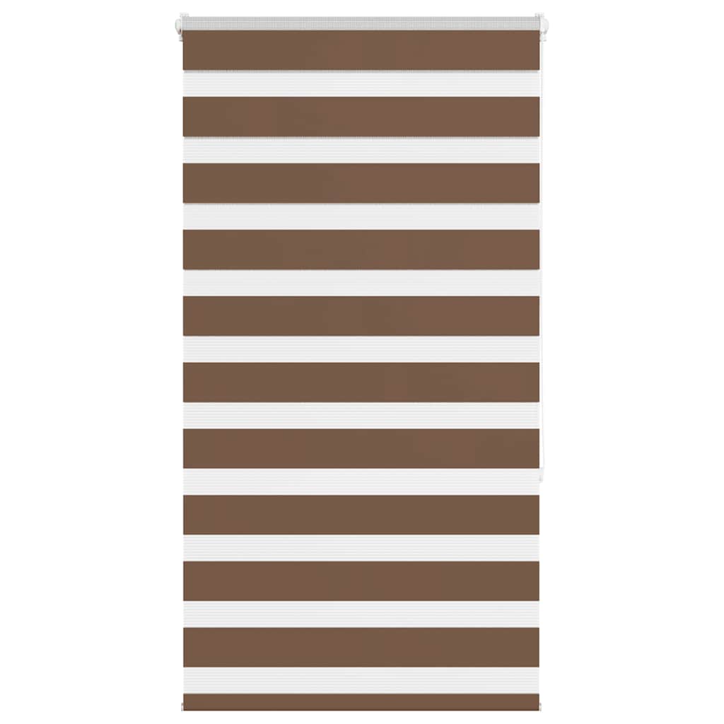 Vidaxx store enrouleur zèbre 80x150 cm largeur de tissu 75,9 cm polyester marron