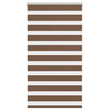 Vidaxx store enrouleur zèbre 80x150 cm largeur de tissu 75,9 cm polyester marron