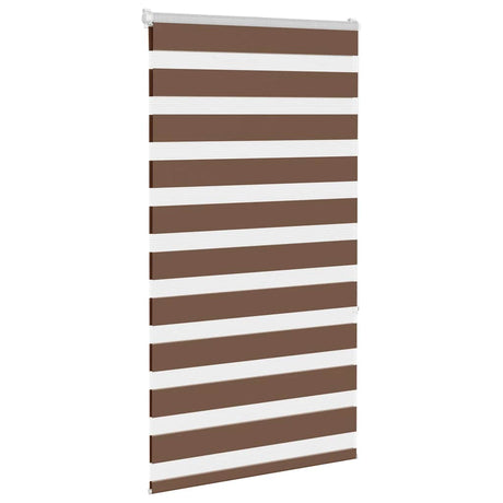 Vidaxx store enrouleur zèbre 80x150 cm largeur de tissu 75,9 cm polyester marron
