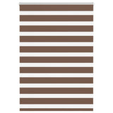 Vidaxx store enrouleur zèbre 100x150 cm largeur de tissu 95,9 cm polyester marron