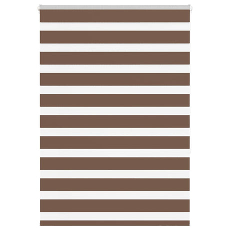 Vidaxx store enrouleur zèbre 100x150 cm largeur de tissu 95,9 cm polyester marron