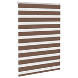 Vidaxl Zebra Roller Blind 100x150 cm Dammbredd 95,9 cm polyesterbrun