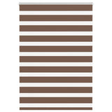 Vidaxl Zebra Rouleau aveugle 115x150 cm Largeur de poussière 110,9 cm Brown en polyester