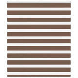 Vidaxl Zebra roller blind 125x150 cm Fabric width 120.9 cm polyester brown