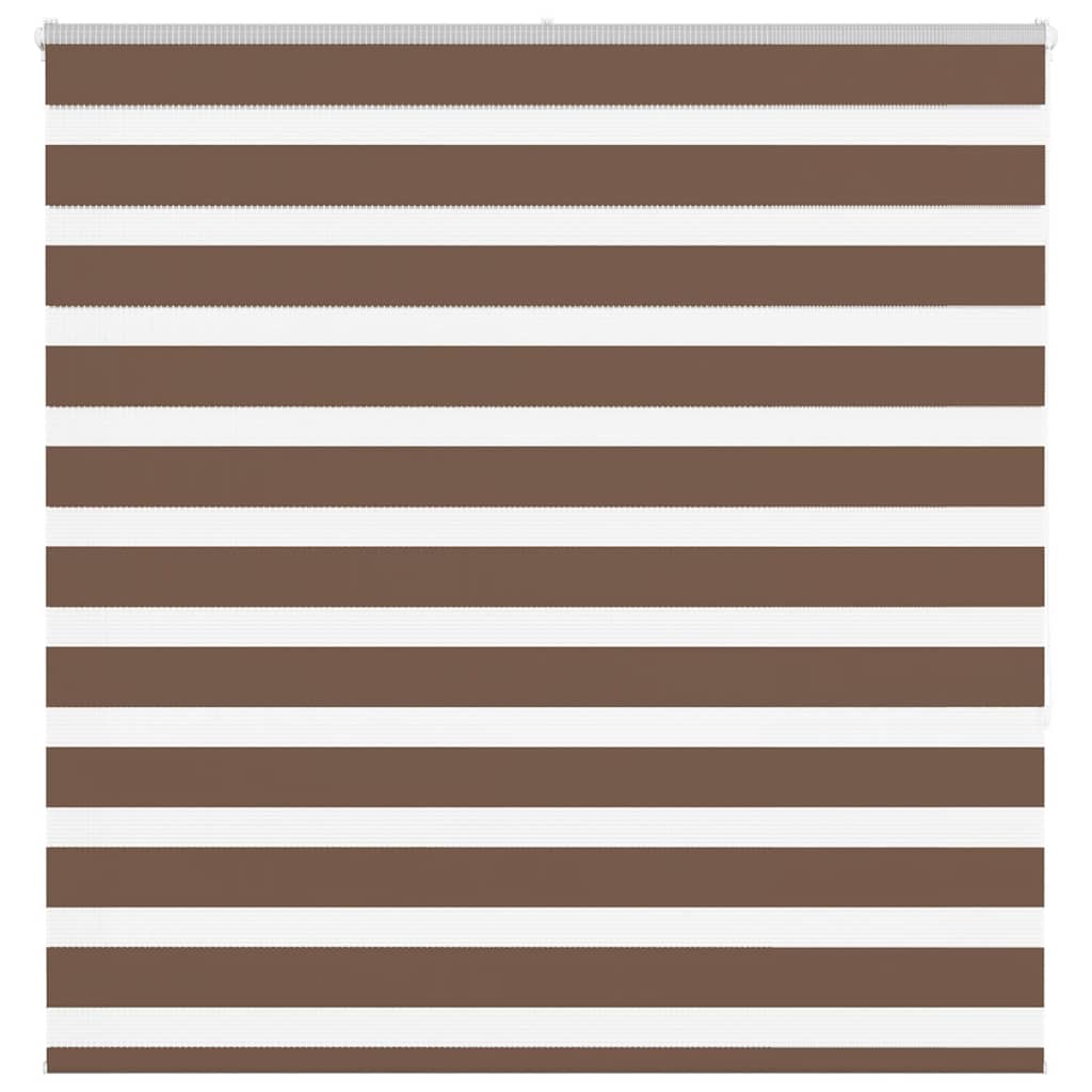 Vidaxl Zebra Rouleau aveugle 145x150 cm Largeur de poussière 140,9 cm Brown en polyester