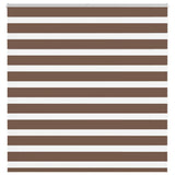 VidaXL store enrouleur zèbre 150x150 cm largeur du tissu 145,9 cm polyester marron